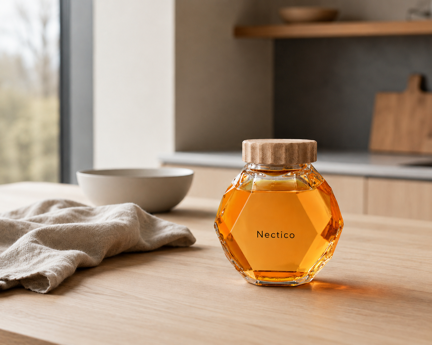 NECTICO Blossom honey jar